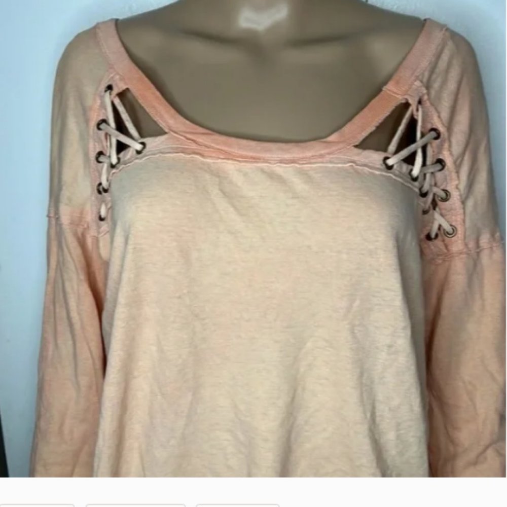 Free People First Love Lace-up Long Sleeve - L - Picture 6 of 11